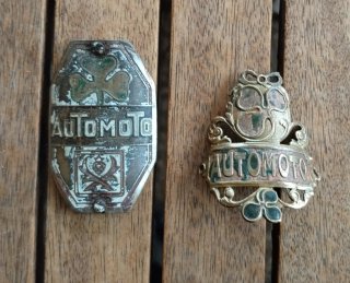 Chapas Automoto Antiguas Bicicleta