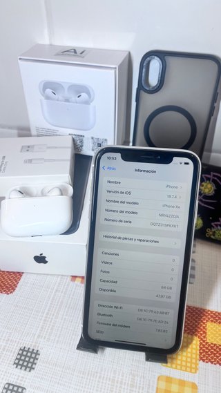 iPhone XR Bianco + Auricolari Air Pro 6