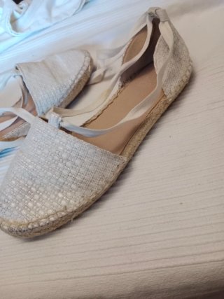 Sandalias Mango Beige/Blanco