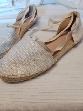Sandalias Mango Beige/Blanco