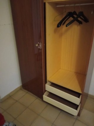 Armario ropero antiguo madera 2 puertas