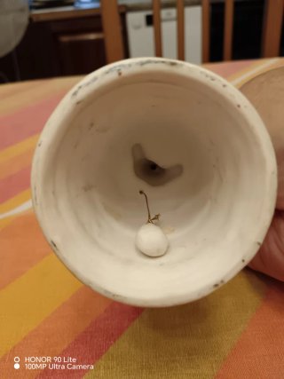 Campanella natalizia in ceramica