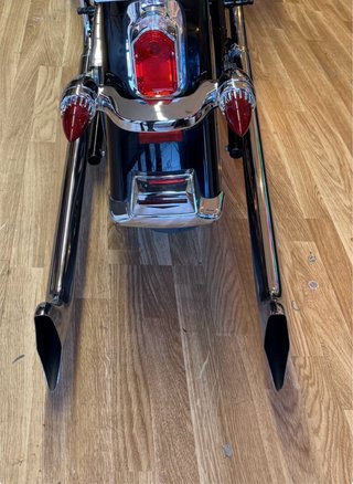 Intermitentes Harley Chicanos Cromados Rojos