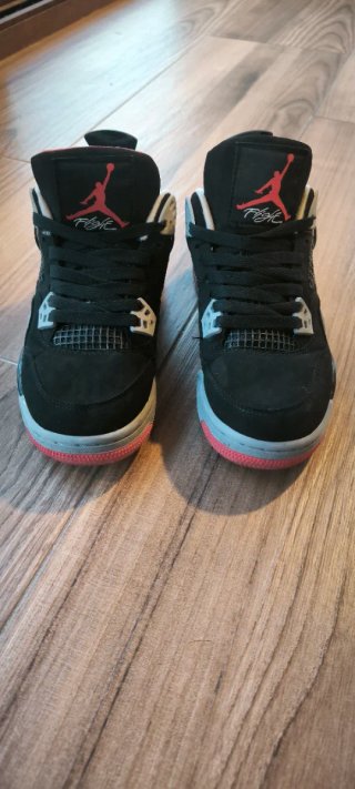 Zapatillas Jordan 4 Retro Negro Rojo Talla 38