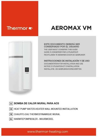 Termo Eléctrico Aeromax VM 150 - Bomba Calor