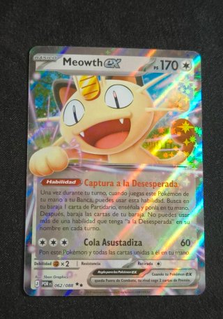 Meowth EX Carta Pokémon 170 PS