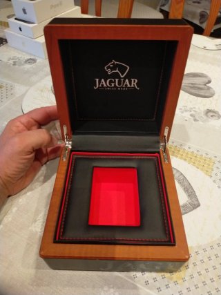 Caja de reloj Jaguar Negra