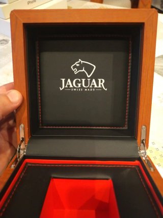 Caja de reloj Jaguar Negra