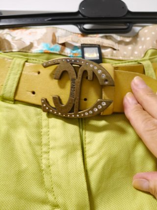 Pantalón Clases Roberto Cavalli Verde/Amarillo