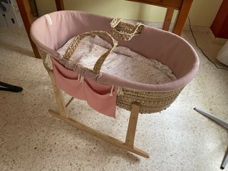 Moisés Bimbidreams Mimbre Rosa. Regalo organizador