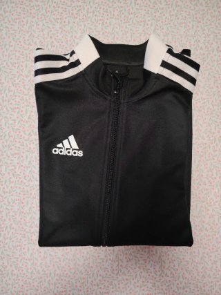 Chaqueta chándal Adidas Negra y Blanca T16/17Y/176