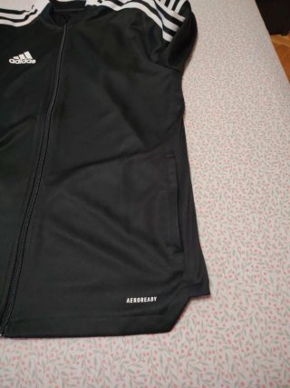 Chaqueta chándal Adidas Negra y Blanca T16/17Y/176