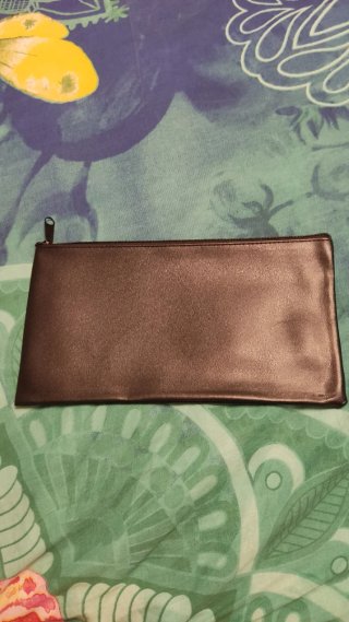 Cartera de mano negra 28x15