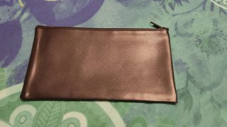 Cartera de mano negra 28x15