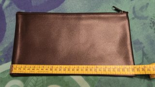 Cartera de mano negra 28x15