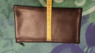Cartera de mano negra 28x15