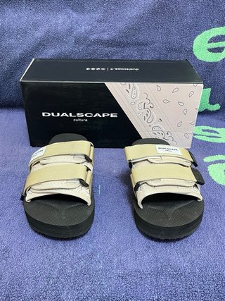 Ciabatte Dualscape Beige/Nero Taglia 35/36
