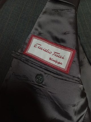 Traje de pantalón chaqueta Emilio Tucci gris