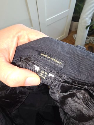 Pantalón Massimo Dutti Mujer Azul Marino