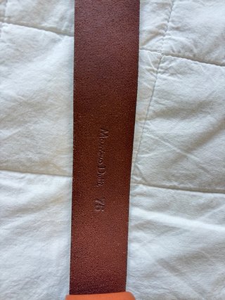 Cinturón Massimo Dutti Piel Hebilla Ovalada