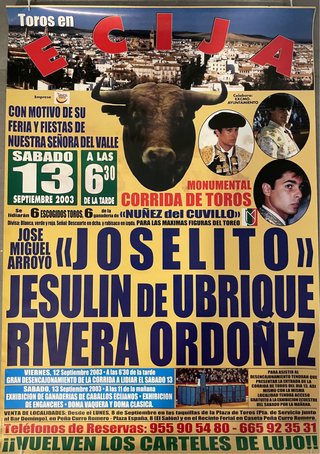 Cartel Toros Ecija 2003