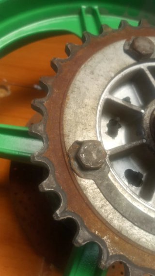 Rueda moto Laverda con disco