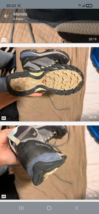 Botas senderismo mujer Quechua negras y grises