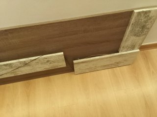 Cabezal cama 150cm madera con luces