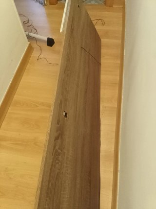 Cabezal cama 150cm madera con luces