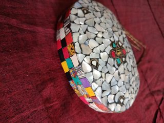 Bolso de mano artesanal multicolor