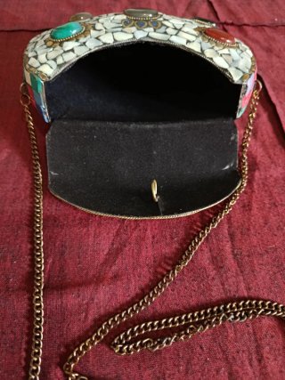 Bolso de mano artesanal multicolor