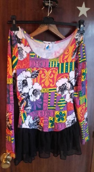 Vestido Ibiza Corto con Tutú Multicolor