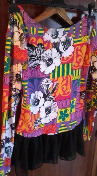 Vestido Ibiza Corto con Tutú Multicolor