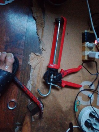 Pata de cabra y removedor de mortero o pintura spi