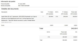 Apple Watch SE 40mm 2ª Gen Nero