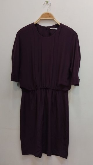 Vestido seda midi Bimba y Lola morado