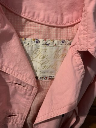 Gabardina rosa niña 5 años