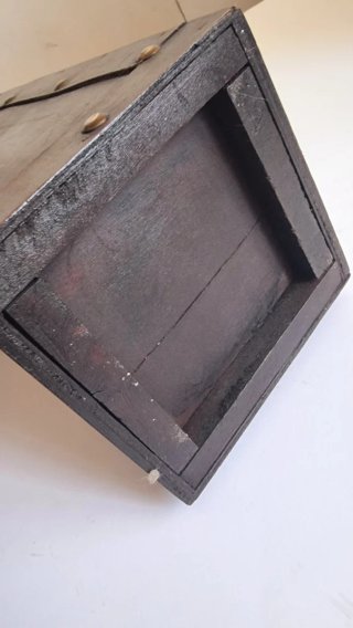 Caja baúl decorativo madera vintage