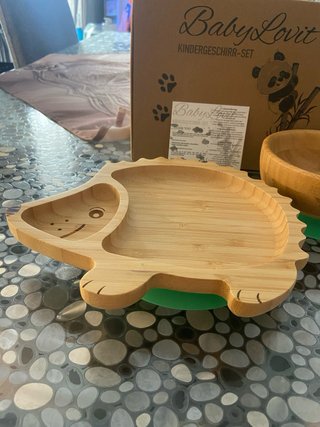 Set pappa bimbi bambù BabyLovit Nuovo