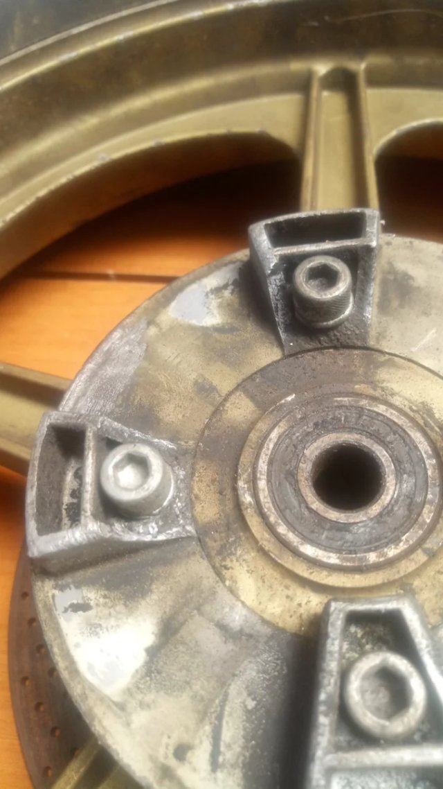 Rueda moto Laverda con disco de freno