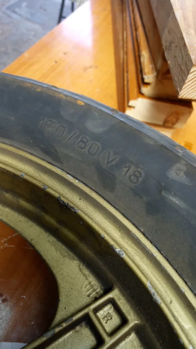 Rueda moto Laverda con disco de freno