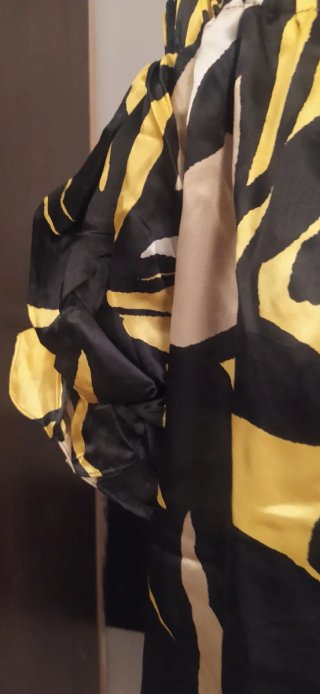 Blusón de seda estampado
