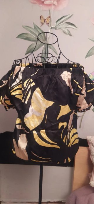 Blusón de seda estampado