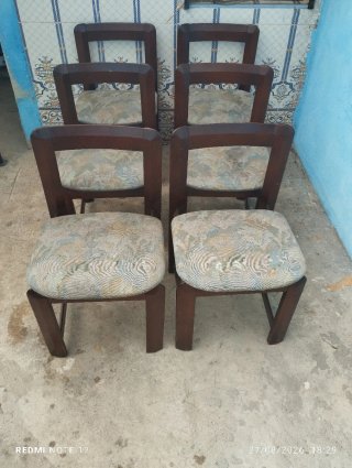 Set di 6 sedie da pranzo in legno