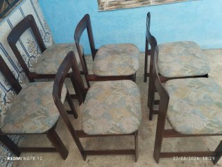 Set di 6 sedie da pranzo in legno