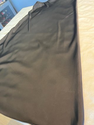 Falda Zara Saten Negra Talla S