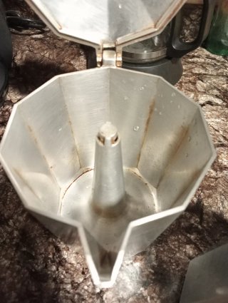 Cafetera italiana de aluminio