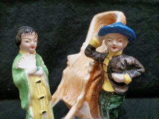 Pareja japonesa porcelana