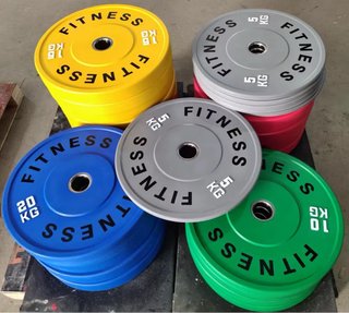 Discos de gimnasio de colores