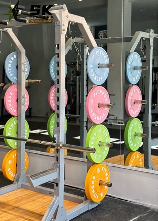 Discos de gimnasio de colores